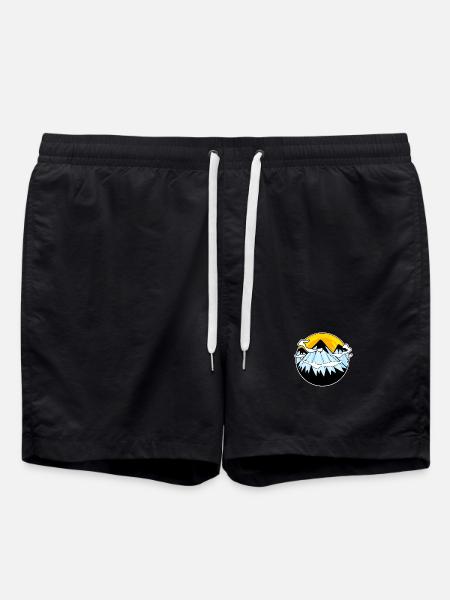 Mountain Mountains - Swim Trunks - black