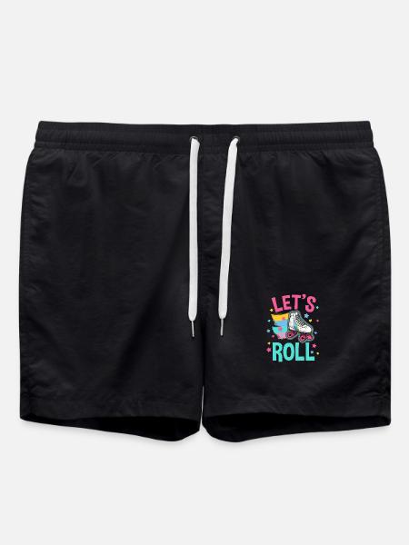 Rollschuhlaufen Rollschuh - Badeshorts - Schwarz