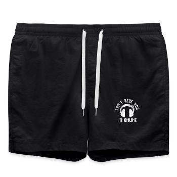Online-Streaming Online-Streamer - Badeshorts - Schwarz - Vorne - AI Model Male 185 light (185cm)