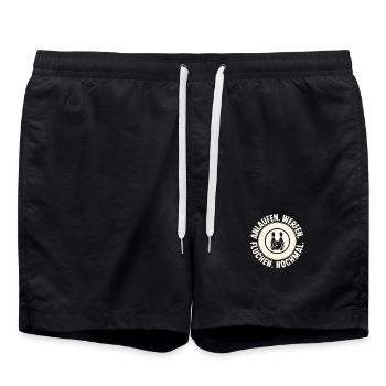 Bowling - Badeshorts - Schwarz - Vorne - AI Model Male 185 light (185cm)
