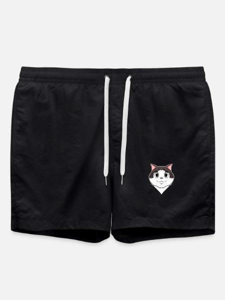 Ragdoll Cat - Swim Trunks - black