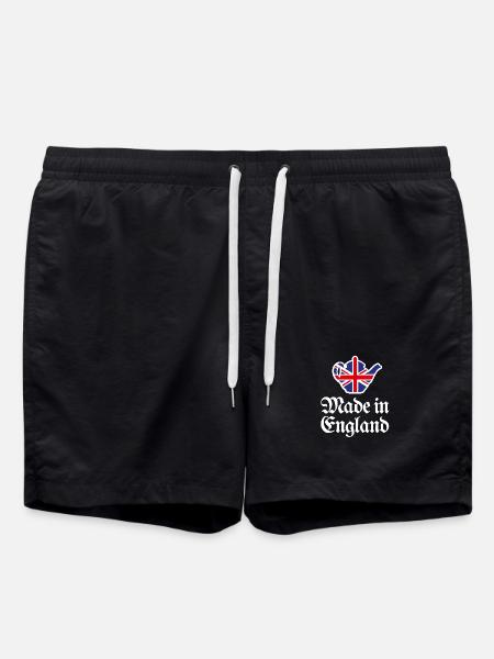 Union Jack Flagge Teekanne VK Made in England - Badeshorts - Schwarz