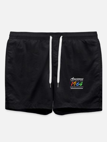 1964 - Jahrgang 1964 - Fantastisch seit 1964 - Badeshorts - Schwarz