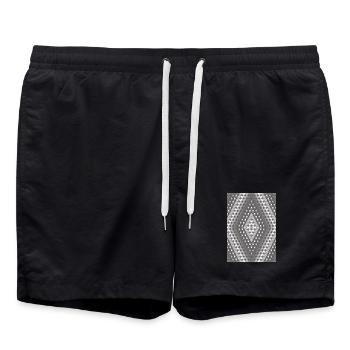 Dégradé de gris - Short de bain - noir - Devant - AI Model Male 185 light (185cm)