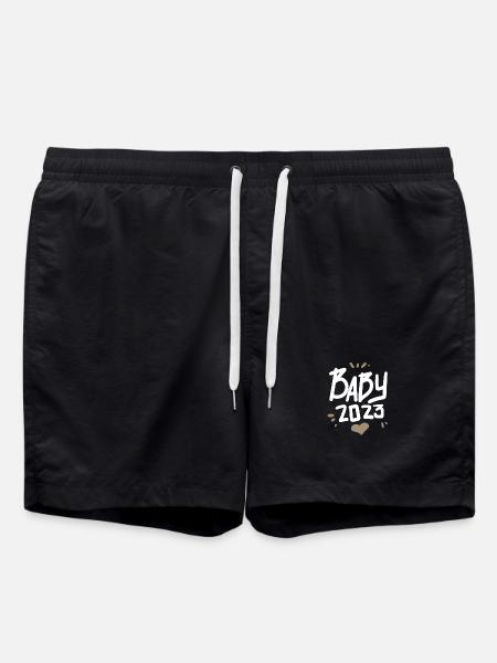 Baby 2023 Heart - Swim Trunks - black