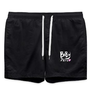Bébé 2023Fille enceinte 2023 Grossesse - Short de bain - noir - Devant - AI Model Male 185 light (185cm)