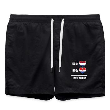 Croatie et Pays-Bas Genial / Cadeau - Short de bain - noir - Devant - AI Model Male 185 light (185cm)