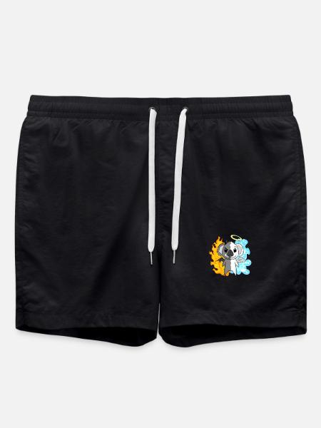Koala - Angels and Devils - Swim Trunks - black