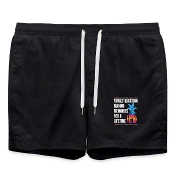 Vacances en famille Faire des souvenirs à vie - Short de bain - noir - Devant - AI Model Male 185 light (185cm)