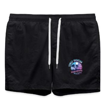 Vacances en famille Faire des souvenirs à vie - Short de bain - noir - Devant - AI Model Male 185 light (185cm)