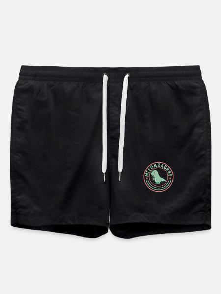 Pastèque pastèque végétarienne T Rex - Short de bain - noir
