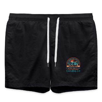 La légende est officiellement retirée - Short de bain - noir - Devant - AI Model Male 185 light (185cm)