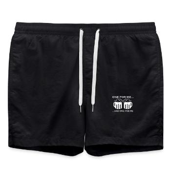 Beer Beer Mug Gift - Swim Trunks - black - Front - AI Model Male 185 light (185cm)