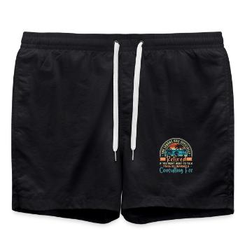 La légende est officiellement retirée - Short de bain - noir - Devant - AI Model Male 185 light (185cm)