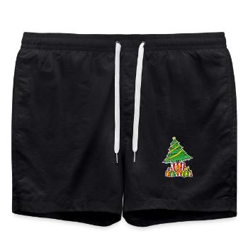 WeihnachtenKino Serie Filme anschauen - Badeshorts - Schwarz - Vorne - AI Model Male 185 light (185cm)
