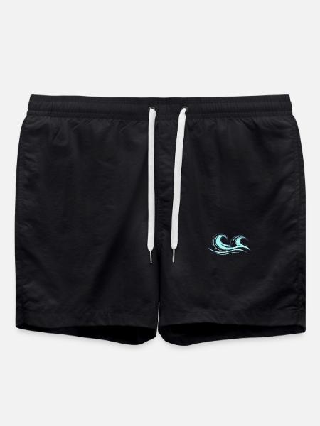 Surfer Welle Geschenk Surfer Boy Girl Dude Surf - Badeshorts - Schwarz