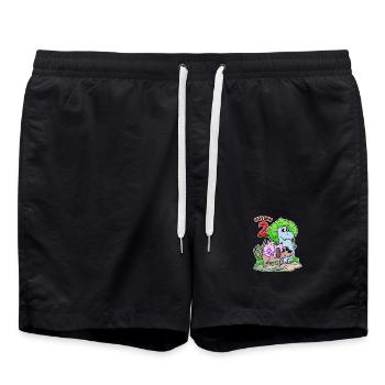 2. Geburtstag Niedliche Tiere 2 Jahre alt - Badeshorts - Schwarz - Vorne - AI Model Male 185 light (185cm)