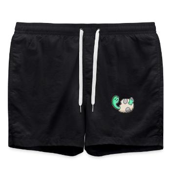 Dino Baby Motiv - Badeshorts - Schwarz - Vorne - AI Model Male 185 light (185cm)