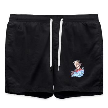 Stand Up Paddling Schaf - Badeshorts - Schwarz - Vorne - AI Model Male 185 light (185cm)