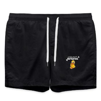 Vatertag - erster Vatertag Geschenk - Badeshorts - Schwarz - Vorne - AI Model Male 185 light (185cm)