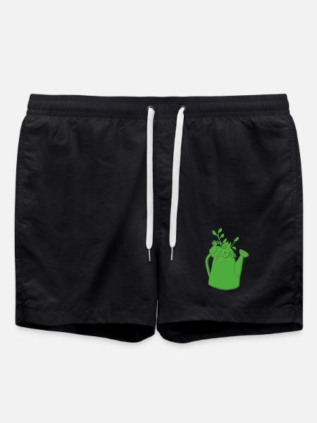 Watering can relief - Swim Trunks - black