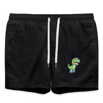 Patinage de dinosaures - Short de bain - noir - Devant - AI Model Male 185 light (185cm)