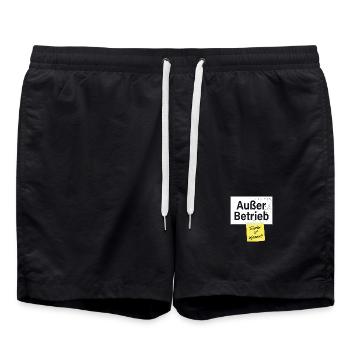 Außer Betrieb Techniker Informiert Faultier Büro - Badeshorts - Schwarz - Vorne - AI Model Male 185 light (185cm)
