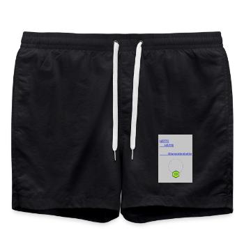Diamantenkette Geometrisch - Badeshorts - Schwarz - Vorne - AI Model Male 185 light (185cm)