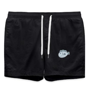 Fisch Ozean Fische Motiv - Badeshorts - Schwarz - Vorne - AI Model Male 185 light (185cm)