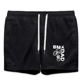 BMX Dad - Swim Trunks - black - Front - AI Model Male 185 light (185cm)