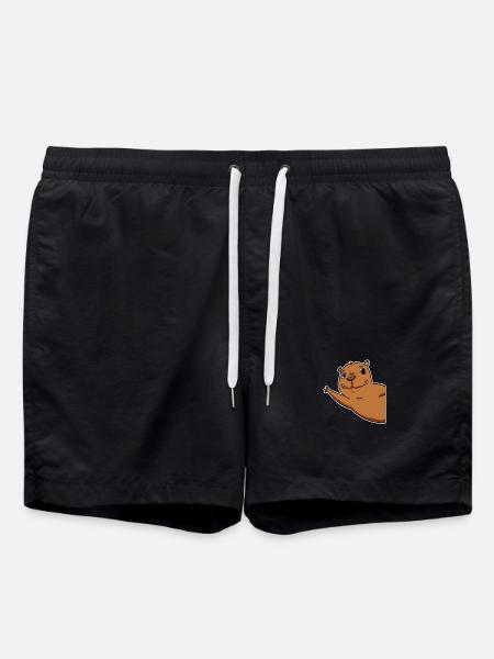 Capybara Wasserschwein - Swim Trunks - black