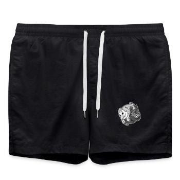 Poulet Yin Yang Poulet - Short de bain - noir - Devant - AI Model Male 185 light (185cm)