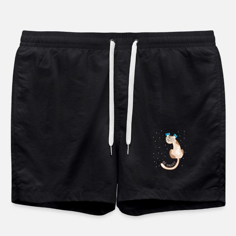 Chat, sois malin - Short de bain - noir