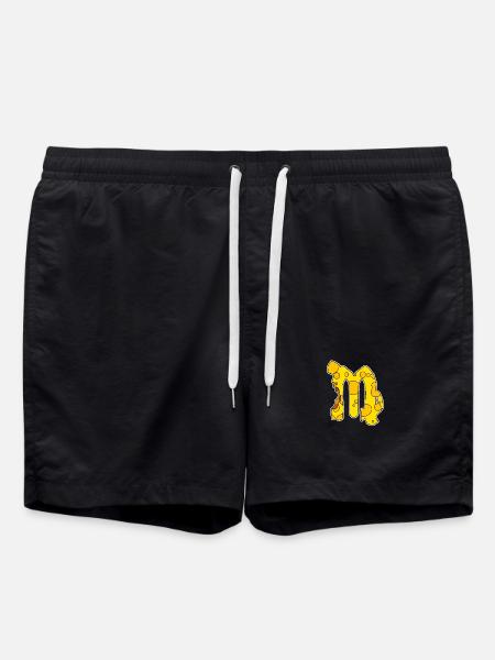 Zodiac sign Virgo Symbol - Swim Trunks - black