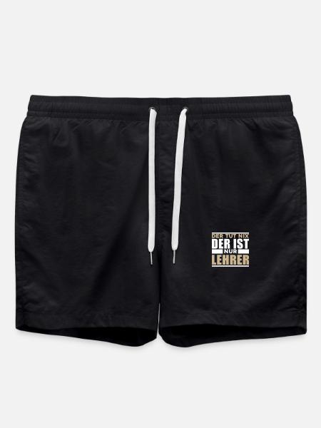 Lehrer Spruch Lusitg - Badeshorts - Schwarz