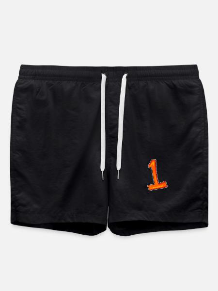 Number 1 - Swim Trunks - black