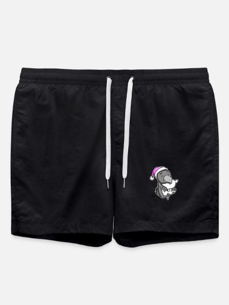 Crow Tired Sleeping Sleeping Girl - Swim Trunks - black