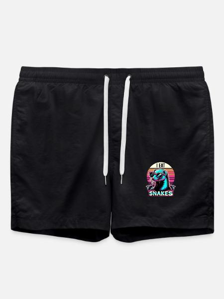 I Eat Snakes Vintage Mungo - Badeshorts - Schwarz