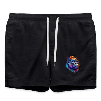 Gorilla - Badeshorts - Schwarz - Vorne - AI Model Male 185 light (185cm)