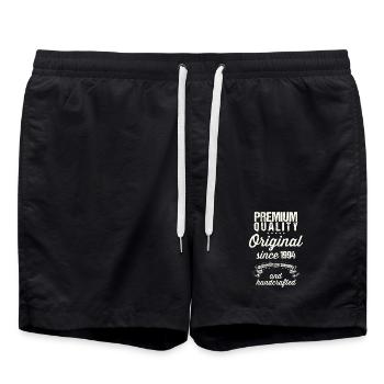 Année 1994 - Short de bain - noir - Devant - AI Model Male 185 light (185cm)