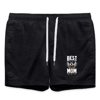 Beste Mama, Rottweilers beste Mama - Badeshorts - Schwarz - Vorne - AI Model Male 185 light (185cm)