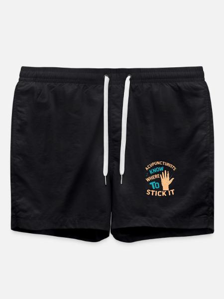 Acupuncture - Swim Trunks - black