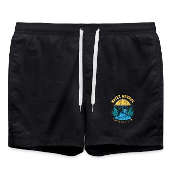 Héros du Largage du Guerrier de l’Eau - Short de bain - noir - Devant - AI Model Male 185 light (185cm)