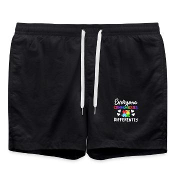 Autismus Sonderpädagogik Lehrer - Badeshorts - Schwarz - Vorne - AI Model Male 185 light (185cm)