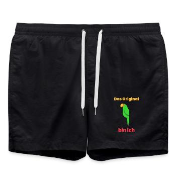 L’original, c’est moi - Short de bain - noir - Devant - AI Model Male 185 light (185cm)