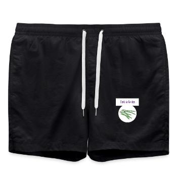 It's the end of the beans - Swim Trunks - black - Front - AI Model Male 185 light (185cm)