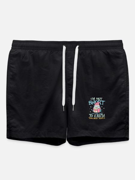 i m not short i m just more down to earth owl - Badeshorts - Schwarz
