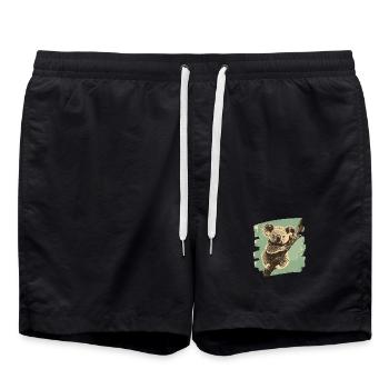 Koala - Short de bain - noir - Devant - AI Model Male 185 light (185cm)