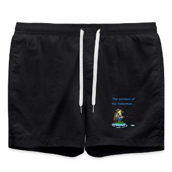 La patience du pêcheur - Short de bain - noir - Devant - AI Model Male 185 light (185cm)