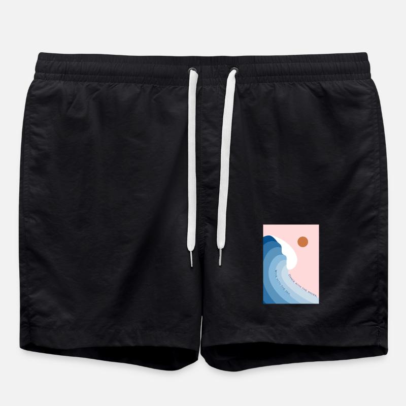 Dance with the waves - Badeshorts - Schwarz